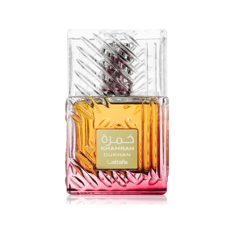 Lattafa Khamrah Dukhan - bursztynowy flakon perfum unisex