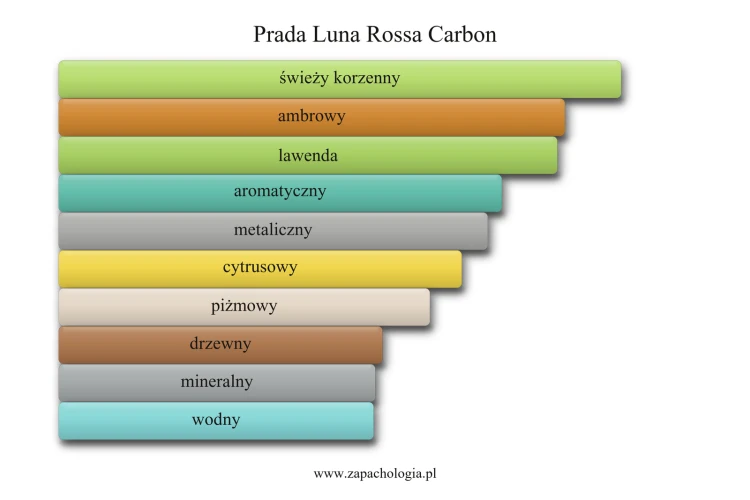 Prada Luna Rossa Carbon - akordy zapachowe