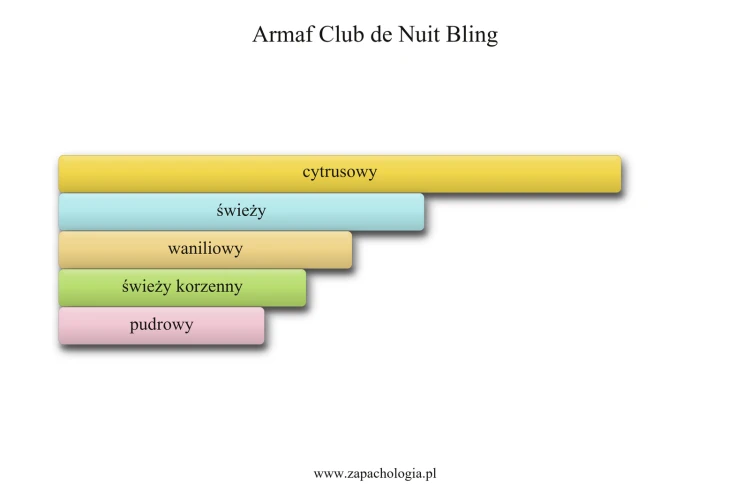 Armaf Club de Nuit Bling - akordy zapachowe