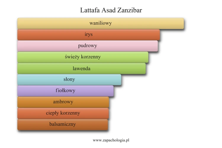 Lattafa Asad Zanzibar - akordy zapachowe