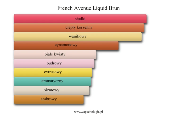 French Avenue  Liquid Brun - akordy zapachowe