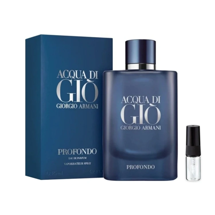 Armani Acqua di Giò Profondo - odlewka perfum męskich 1-15 ml, flakon i dekant