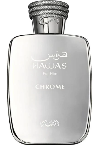 Rasasi Hawas Chrome - srebrny flakon perfum męskich