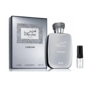 Rasasi Hawas Chrome - odlewka perfum męskich 1-30 ml, pudełko, flakon i dekant