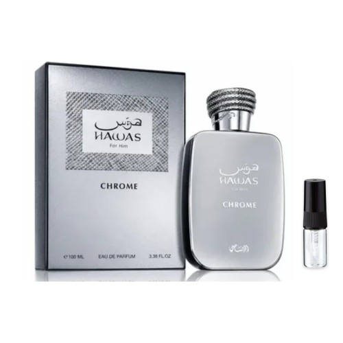 Rasasi Hawas Chrome - odlewka perfum męskich 1-30 ml, pudełko, flakon i dekant