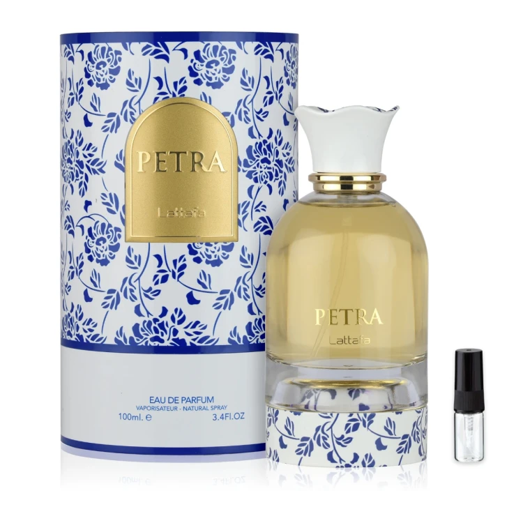Lattafa Petra - odlewka perfum damskich 1ml-30ml, pudełko i dekant