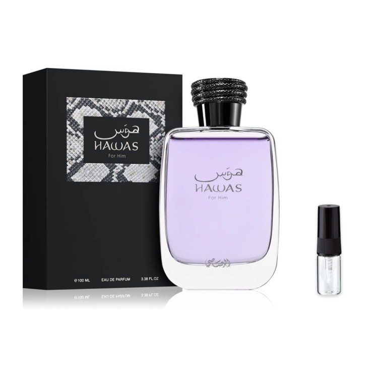 Rasasi Hawas for Him – odlewka perfum EDP męski z atomizerem