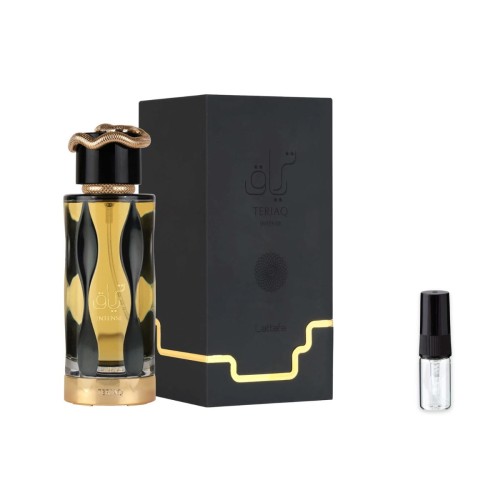 Lattafa Teriaq Intense – odlewka perfum EDP unisex z atomizerem
