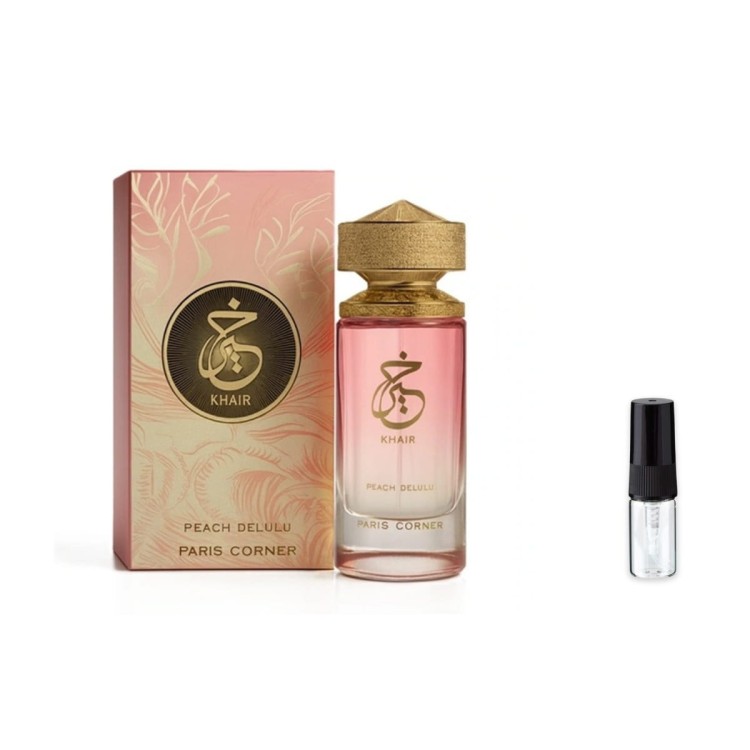 Paris Corner Khair Peach Delulu – odlewka perfum EDP unisex z atomizerem