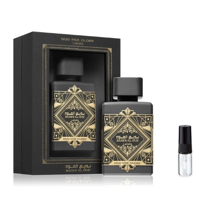 Lattafa Bade'e Al Oud for Glory – odlewka perfum EDP unisex z atomizerem