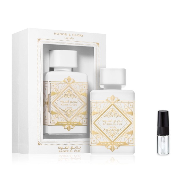Lattafa Bade'e Al Oud Honor &amp; Glory – odlewka perfum EDP unisex z atomizerem