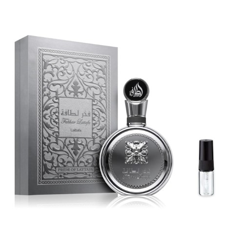 Lattafa Fakhar Platin – odlewka perfum (EDP) damska z atomizerem