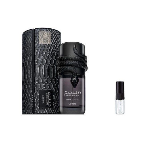 Lattafa Musamam Black Intense – odlewka perfum (EDP) męska z atomizerem