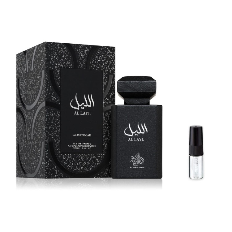 Al Wataniah Al Layl – odlewka perfum EDP unisex z atomizerem