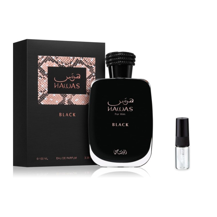 Rasasi Hawas Black – odlewka perfum EDP męski z atomizerem