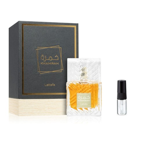Lattafa Khamrah – odlewka perfum EDP unisex z atomizerem