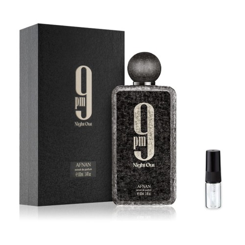 Afnan 9 PM Night Out – odlewka perfum Extrait unisex z atomizerem