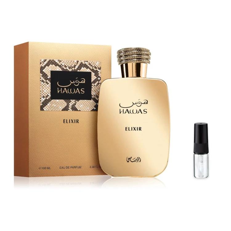 Rasasi Hawas Elixir – odlewka perfum EDP męski z atomizerem