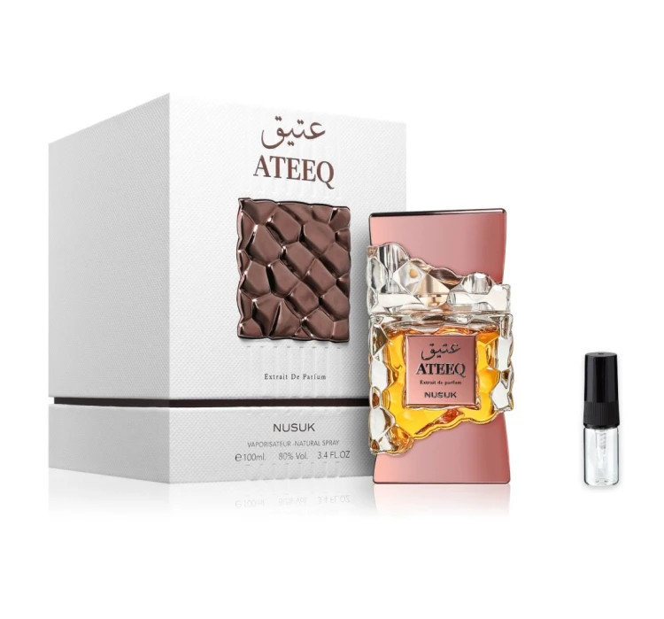 Nusuk Ateeq Extrait – odlewka perfum Extrait męski z atomizerem