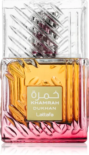 Lattafa Khamrah Dukhan – odlewka perfum EDP unisex z atomizerem
