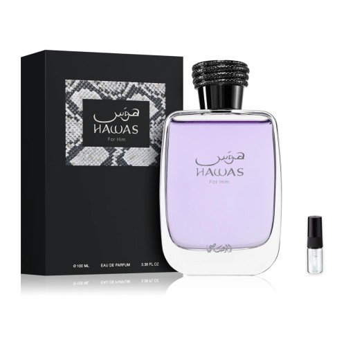 Rasasi Hawas for Him – odlewka perfum EDP męski z atomizerem